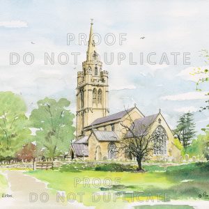 Exton Church Rutland Painting